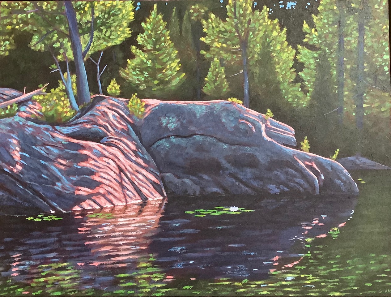 Haliburton Landscape Painting by Susan Hay